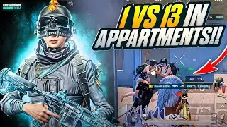 🤯 1vs13 IN APARTMENT || BGMI || 4 FINGERS GAMPLAY || PUBG MOBILE