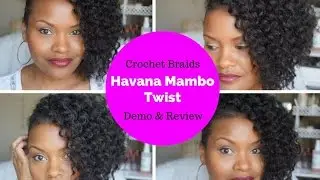 EASY CROCHET BRAIDS - FAUX HAWK DEMO + Havana Mambo Twist Review Alopecia, Hair loss, Thinning Hair