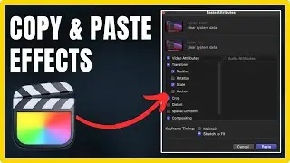 How to Copy and Paste Effects to Another Clip in Final Cut Pro
