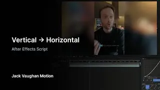 Convert Vertical Videos to Horizontal | After Effects Script