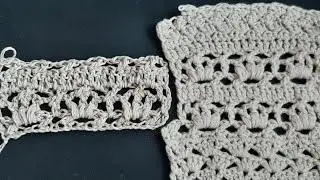 Кашемировый шарф из бобинной пряжи Conte | Схема + попетельный мк