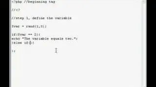 PHP Tutorial // Variables, If and Else If