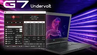How to undervolt Dell G7 7558 i5 8300H