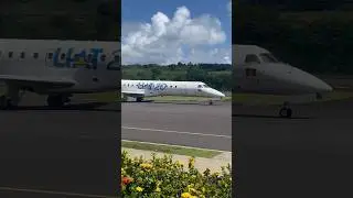 THE NEW LIAT! Liat20 RAMP TAXI | DOMINICA 🇩🇲 #aviation #landing #dominica