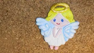 Рождественский ангел (поделка из солёного теста)