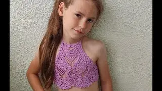 КАК СВЯЗАТЬ КРОП - ТОП КРЮЧКОМ. МК. 1 ЧАСТЬ/HOW TO TIE A CROP TOP WITH A HOOK. MK. 1 PART