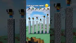 ¿Qué pico de Minecraft es más rápido? 