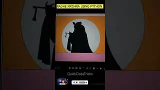 Draw Radha Krishna using python #shorts #python #radhakrishna