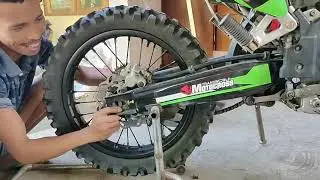 cara mengganti ban supermoto klx di ganti ban trail