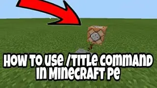 How to use /title command in Minecraft pe