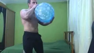 Gabriel MuscleDominus-Balloon and bloated belly flexing