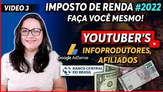 ✅GANHOS DO AdSense! COMO DECLARAR RENDIMENTOS NO CARNÊ LEÃO WEB - Aprenda PASSO A PASSO #IRPF2022