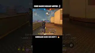 One nade squad wiped 🗿 @Grenadeking1 #freefire #freefireindia #ff #grandmaster #rankpush