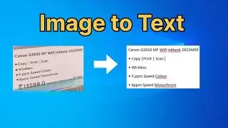 How to Copy text from image
