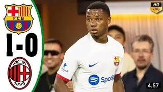Barcelona 1-0 ac Milan all goals extended highlights | friendly match 2023