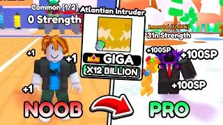 NOOB TO PRO IN ARM WRESTLE SIMULATOR WITH THE NEW BEST PET (11B)