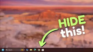 How to Hide Taskbar on Windows 11?