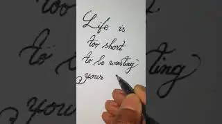 Cursive handwriting practice // calligraphy // #shorts