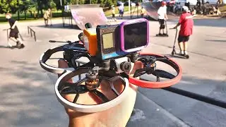 ✅ FPV Полеты в Скейт-парке г. Запорожье. Дрон GEPRC CineLog30 HD + Naked Gopro 8 Test! 🔥