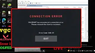 How to Fix Valorant Error Code VAN 81 | Valorant Connection Error | Latest 2024