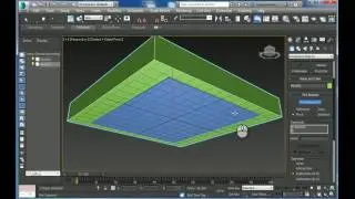Creating tray celling using poly modeling in Autodesk 3ds max