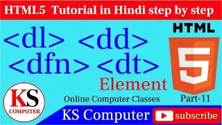 dl,dt,dd and dfn tag in HTML5 in hindi