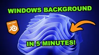 WINDOWS 11 BACKGROUND | Blender3D Tutorial