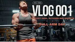 INSANE Grocery Haul, Local Butcher Shop Secrets & FULL ARM WORKOUT! 🛒🥩💪 Must Watch!