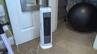 PELONIS CERAMIC TOWER SPACE HEATER WITH ADJUSTABLE THERMOSTAT CUSTOMER REVIEW AND DEMONSTRATION