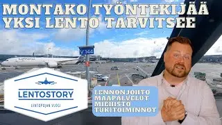 Lentostory: Montako työntekijää yksi lento tarvitsee