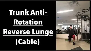 TRUNK ANTI-ROTATION REVERSE LUNGE (Cable) | Unilateral Lower Body, Core, Shoulder Stability