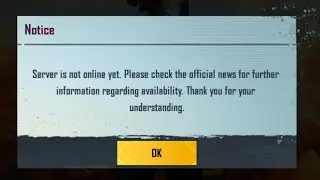 Server is not online yet. Please check the official news for further information. #bgmi