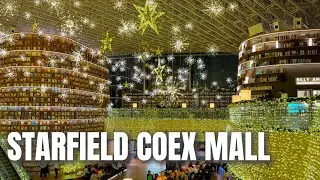 [4K HDR] Tour Inside Starfield COEX Mall with Huge Public Library | Seoul, South Korea (Jan 2025)