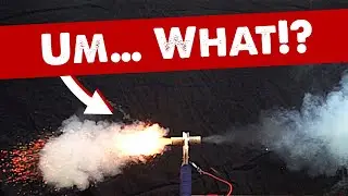 We were SHOCKED by this Model Rocket Engine in Super Slo Mo (1/40 Speed)