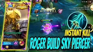 ROGER BUILD SKY PIERCER INSTANT KILL‼️BEST BUILD ROGER 2024 | NEW BUILD ROGER TERSAKIT 2024 ~ MLBB