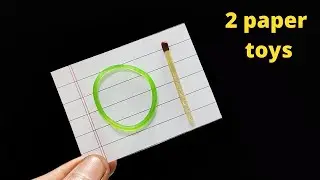 2 Simple Flying Paper Toys - How to make paper flying toy