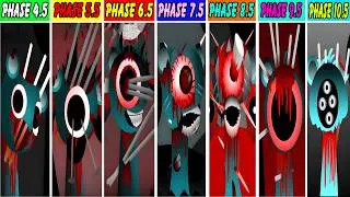 Sprunki Phase 4.5 vs Phase 5.5 vs Phase 6.5 vs Phase 7.5 vs Phase 8.5 Vs Phase 9.5 Vs Phase 10.5
