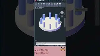 Create a 3D Flange in AutoCAD   Quick & Easy Tutorial 
