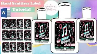 DIY Hand Sanitizer Labels | Microsoft Word | Beginner Friendly