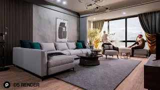 D5 Render 2.3 - Realistic Living Room #5 (interior render)