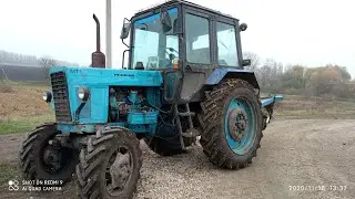 Пахота на новои резине! Трактор МТЗ 82.1