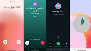Screen Call WhatsApp & Google Meet & Incoming Call Samsung s20 plus