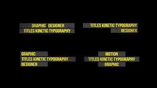 Kinetic Titles | Premiere Pro Template FREE