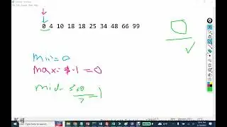 Visualize It - Homework 3-2 - Binary Search Array Example