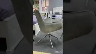 Крісло м'яке з функцією обертання Toronto (Торонто) C2524V Evrodim, колір сірий