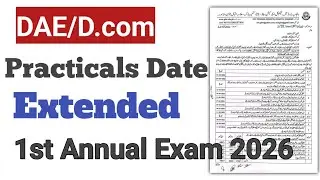 PBTE: DAE 1st Annual Exam 2026 Dates Extended.