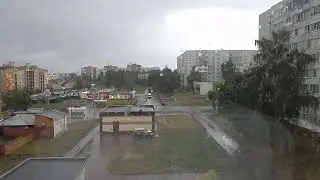 Subsiding rain with a thunderstorm for sleeping Шум дождя для сна