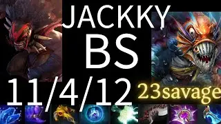 JACKKY Bloodseeker vs Slark, BM, Storm, BH, Storm - dota2