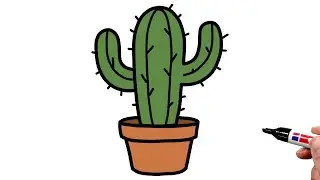 How to Draw a Cactus