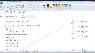 solving the given equations by reducing to a pair of  linear equations